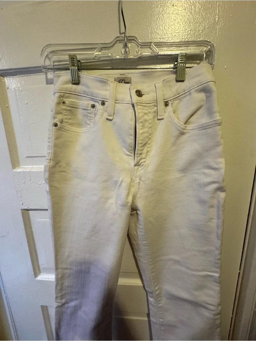 J. Crew White Curvy Demi Boot-Cut Jeans - Picture 3 of 6